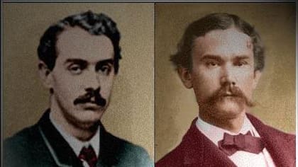El colombiano Tomás Herrán y el estadounidense John Hay