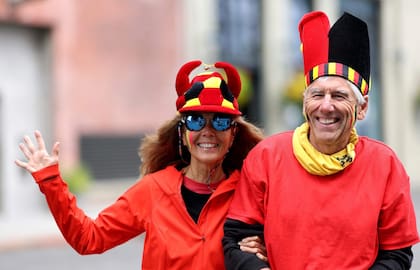 El color de los simpatizantes belgas