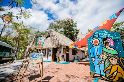El colorido del centro de San Pancho
