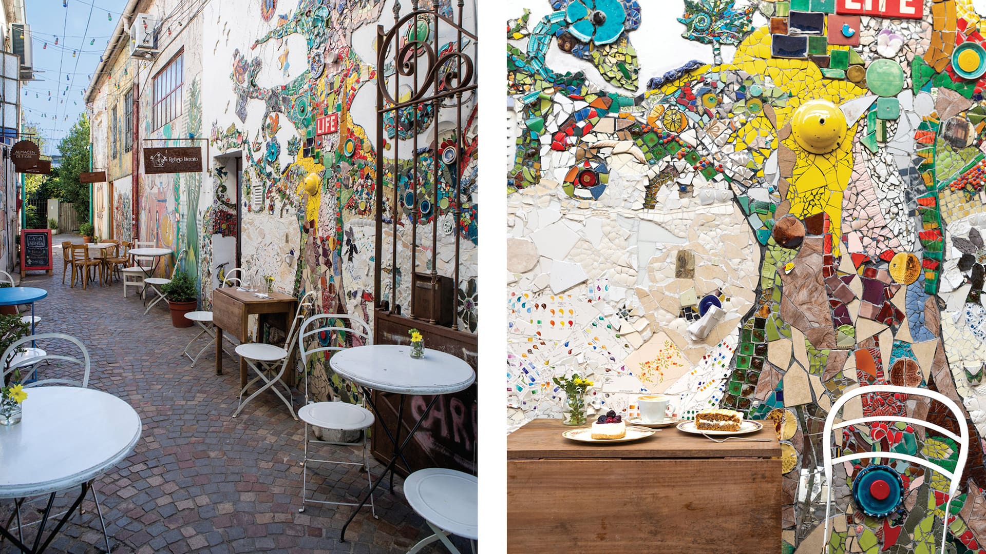 El colorido mural colectivo fue impulsado por el artista Marcelo Gaggino.