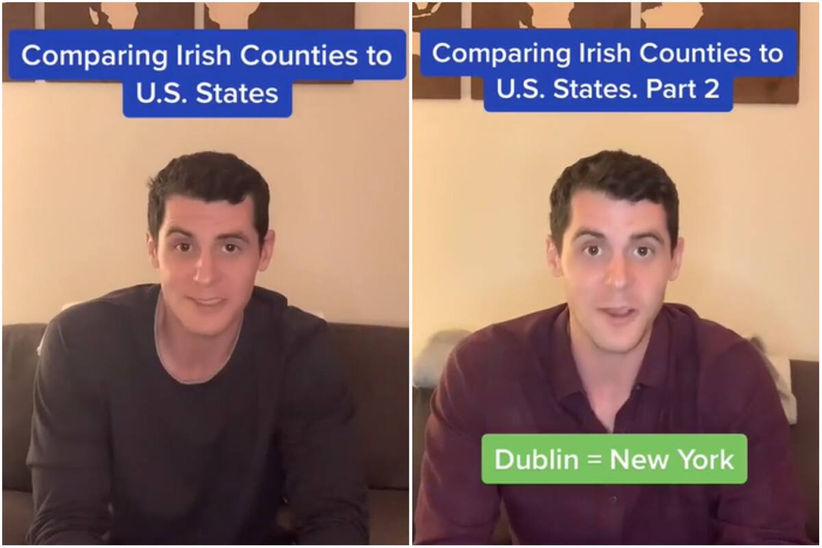 El comediante que mostró las similitudes entre los lugares de Estados Unidos y los condados de un país de Europa
