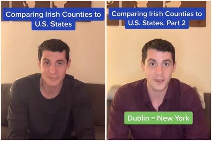 El comediante que mostró las similitudes entre los lugares de Estados Unidos y los condados de un país de Europa