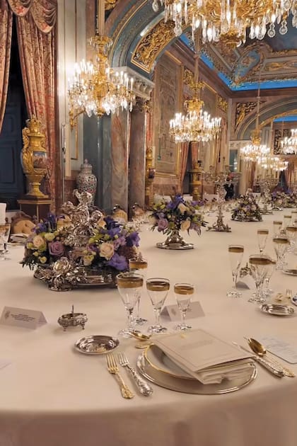 El Comedor de Gala del Palacio Real de Madrid, listo para recibir un centenar de invitados