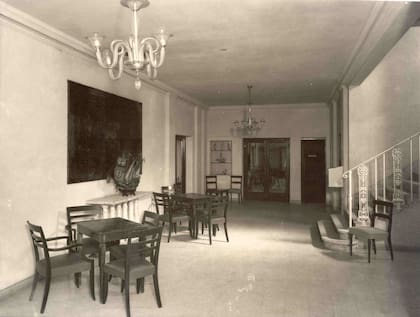 El comedor del Hotel Pinamar en sus principios