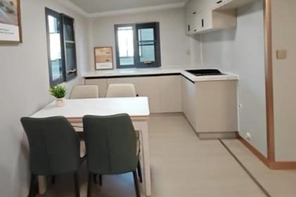 El comedor está estratégicamente diseñado para el confort de sus habitantes