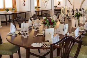 El comedor para las recepciones oficiales.
