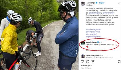El comentario de Gaby Sabatini en la publicación de Santiago Lange