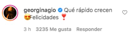 El comentario de Georgina Rodríguez en la publicación de Antonela Roccuzzo