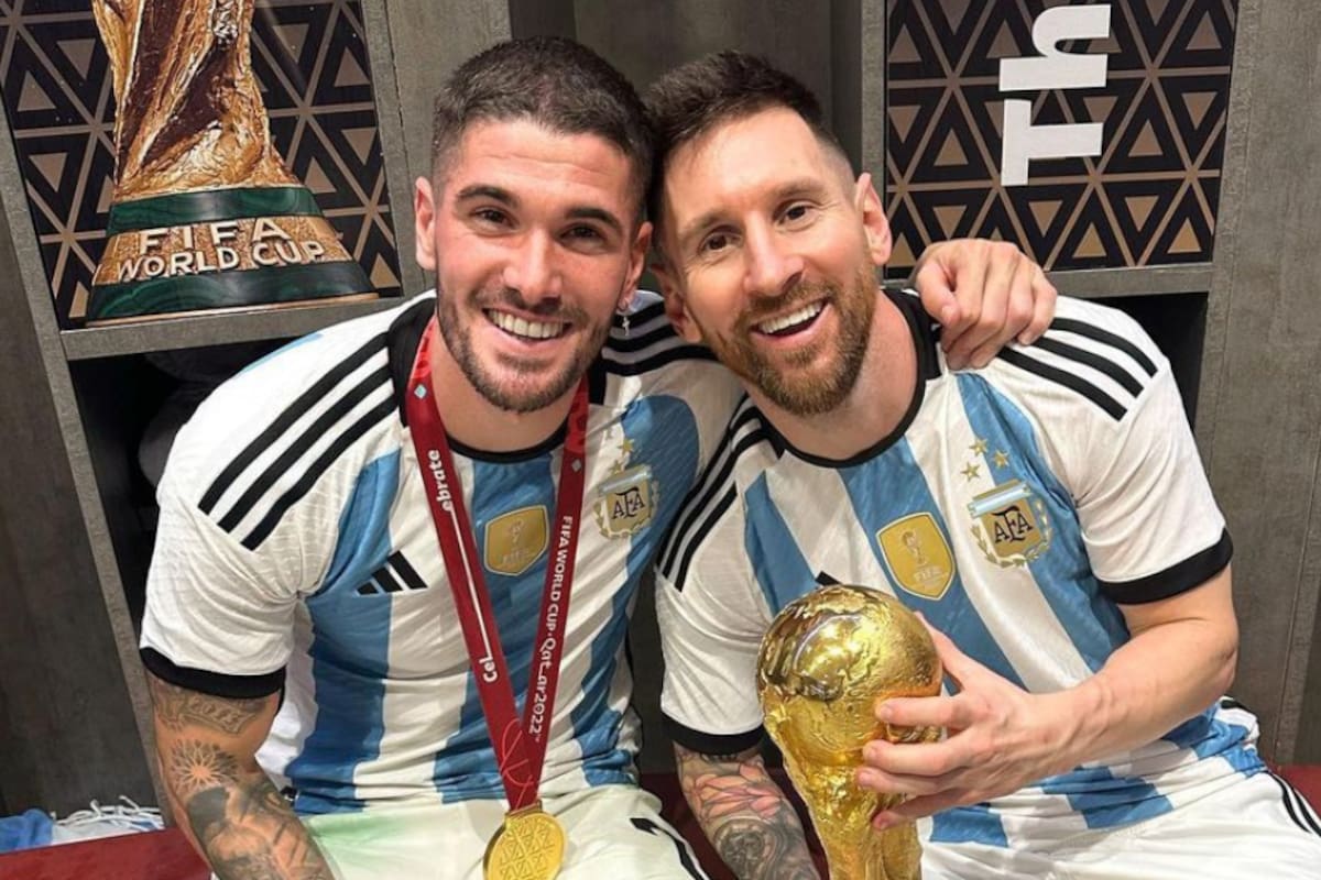 El comentario de Lionel Messi en la publicación de Rodrigo De Paul