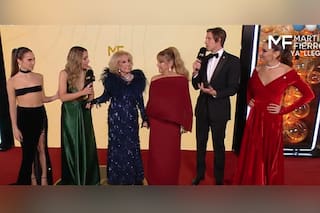 El look de Ámbar de Benedictis en los Martín Fierro y el comentario de Mirtha que la hizo sonrojar
