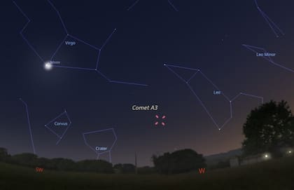 El cometa del siglo podrá verse con mayor precisión durante el mes de septiembre