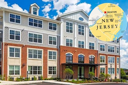 El complejo Avalon Wharton fue construido en 2012 sobre terrenos que formaban parte de una mina abandonada del siglo XIX (apartmentguide)