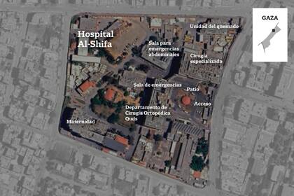 El complejo del hospital Al-Shifa en Gaza