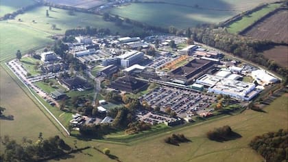 El complejo en Hanslope Park.