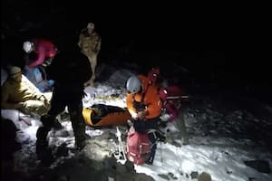 El complejo rescate del hombre de 71 años demandó casi 9 horas.