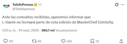 El comunicado de Telefe
