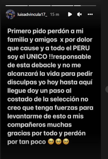 El comunicado de Advíncula en Instagram luego del penal fallado y la eliminación de Perú ante Australia