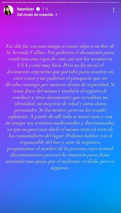 El comunicado de Brenda Asnicar luego de que trascendiera su supuesto altercado en un bar de Miami (2/3)
