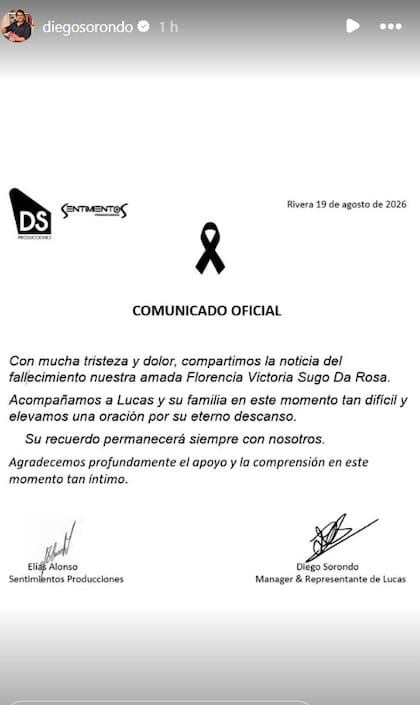 El comunicado de Diego Sorondo
