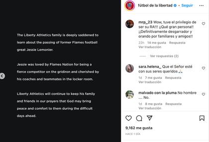 El comunicado de la Liberty University