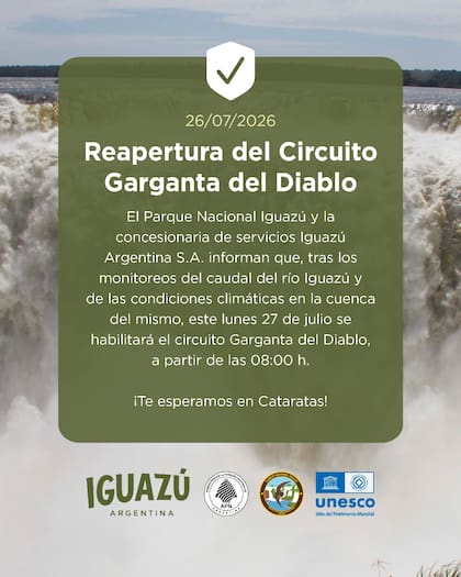 El comunicado del concesionario.