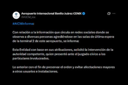 El comunicado del Aeropuerto Internacional Benito Juárez CDMX tras la viralización de los videos