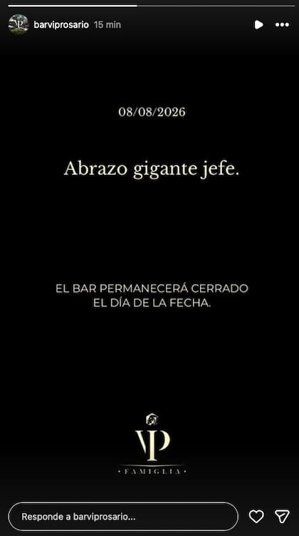 El comunicado del bar de la familia Messi