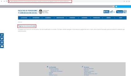 El comunicado en rechazo a Fantino ya no aparece en la página de la Facultad de Periodismo de la Plata