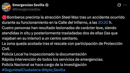 El comunicado oficial del ayuntamiento de Sevilla