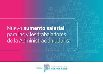 El comunicado que otorga el aumento al personal estatal