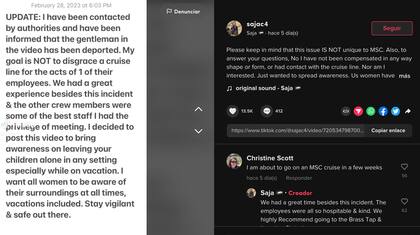 El comunicado que publicó la mujer después de volverse viral