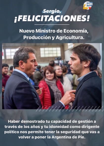 El concejal Federico D'Angelo, imputado en la causa de los seguros, junto con Sergio Massa