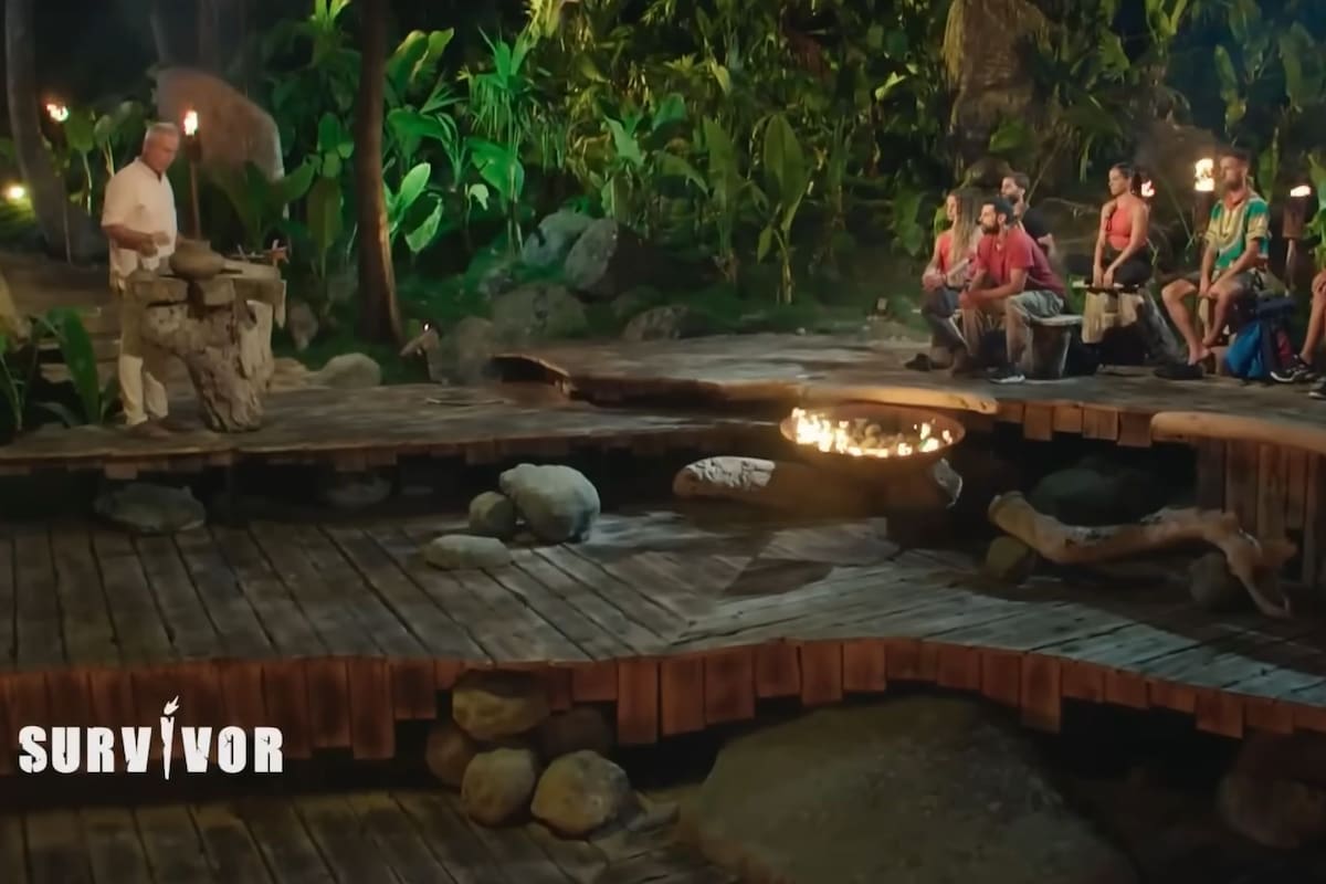 El concejo tribal del campamento norte donde se definió la última eliminación