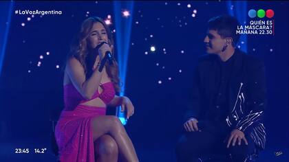 El concursante interpretó junto a Soledad Pastorutti "Zona de promesas", de Mercedes Sosa.
