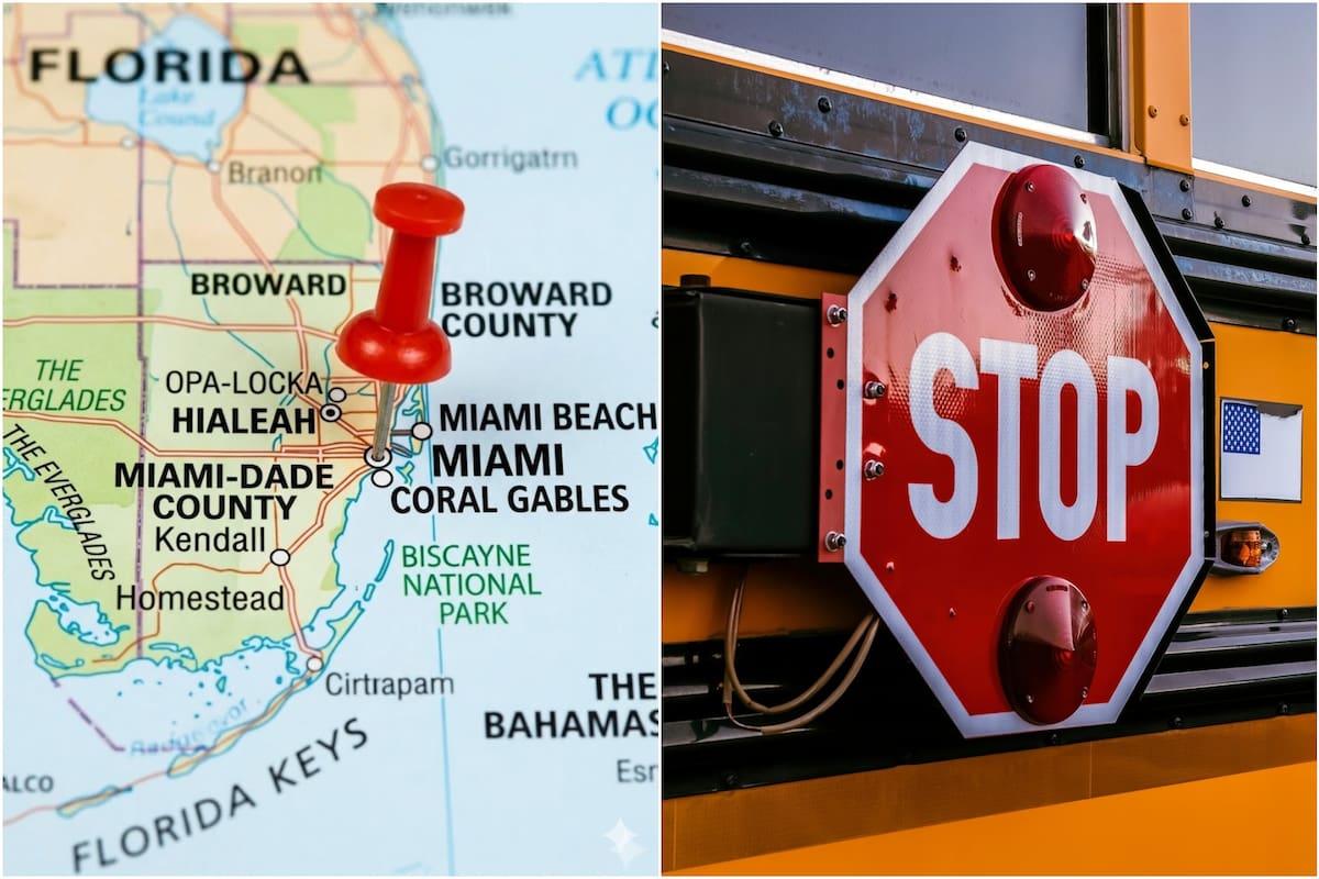 El condado de Broward penalizará económicamente a los conductores que infrinjan la norma sobre detención ante autobuses escolares