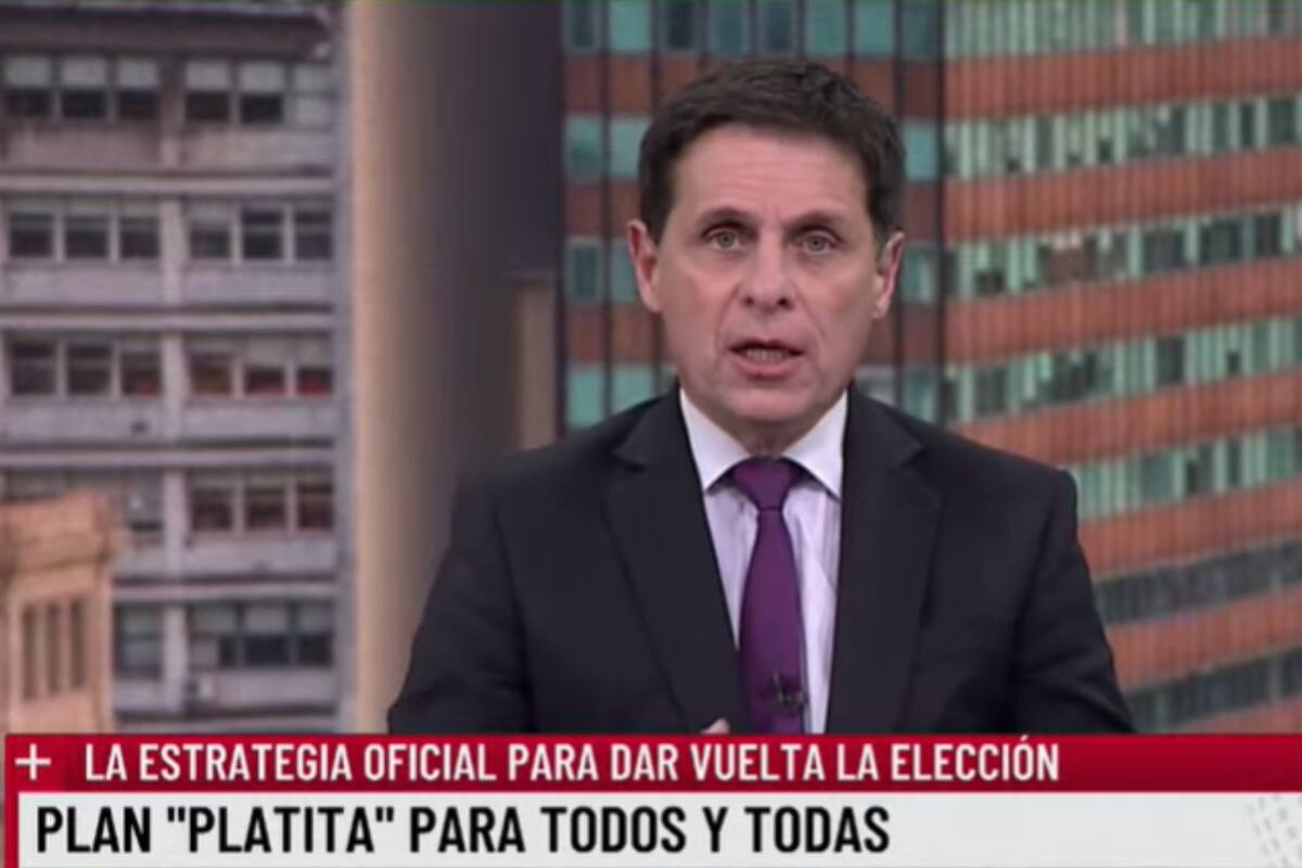 El conductor de El Noticiero (LN+) sostuvo que "tratan de arreglar todo con plata"