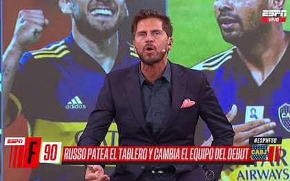 El conductor de ESPN F90 criticó al DT de Boca. Crédito: Captura