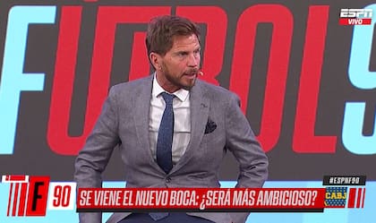 El conductor de ESPN F90 opinó acerca de la posible formación del Xeneixe para el debut ante Gimnasia. Crédito: Captura
