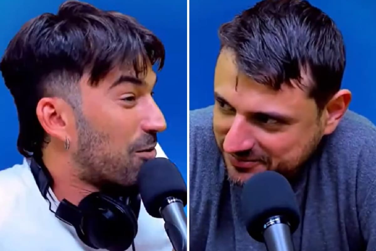 El conductor de Gelatina Pedro Rosemblat junto al líder del Frente Patria Grande, Juan Grabois