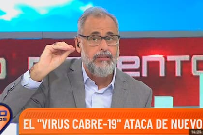 El conductor de Intrusos hizo una comparación de Nicolás Cabré con el coronavirus