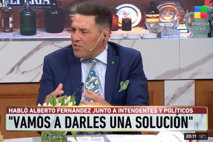 El conductor del programa se mostró en desacuerdo la defensa de Rocío Oliva a las protestas policiales de ayer en la puerta de la residencia del Presidente