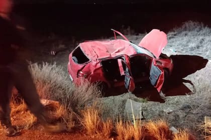 El conductor había esquivado una vaca y perdió el control del auto