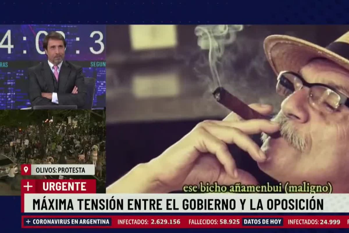 El conductor reaccionó en vivo a la canción sobre la vacuna cubana