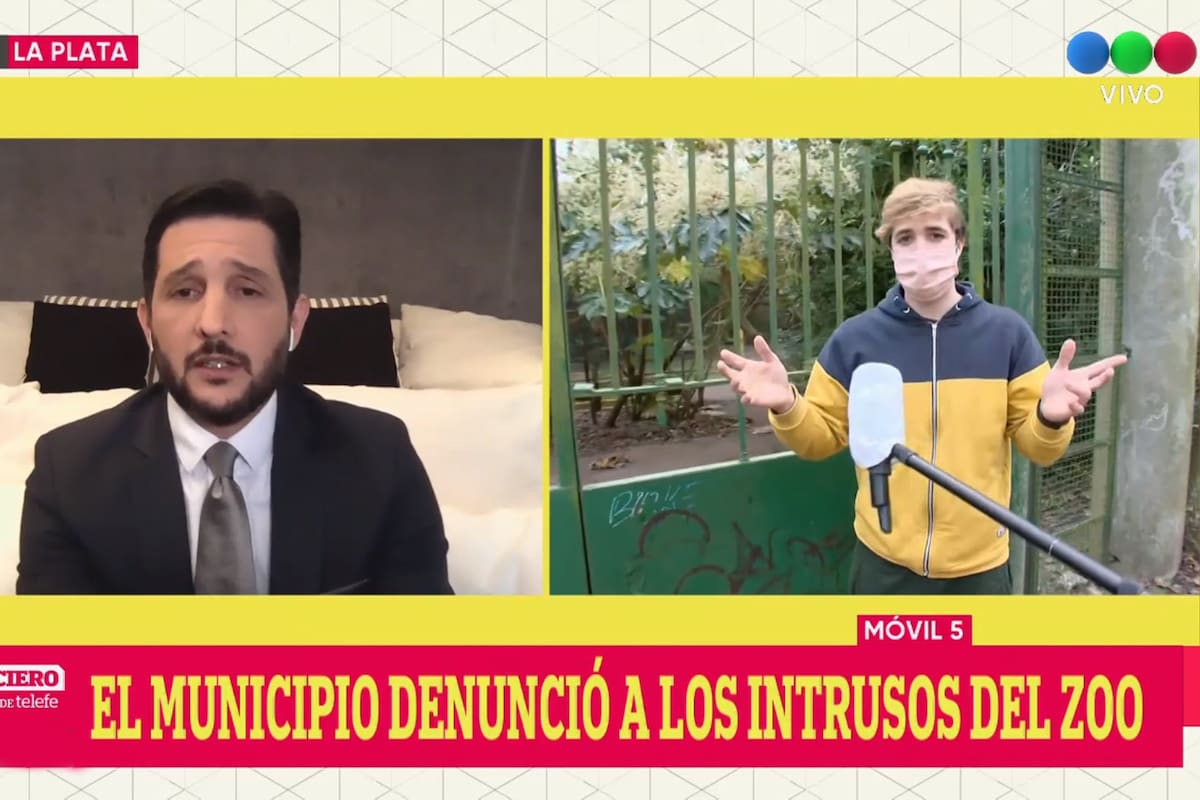 El conductor tuvo un fuerte cruce con un youtuber que entró a un zoológico en plena cuarentena