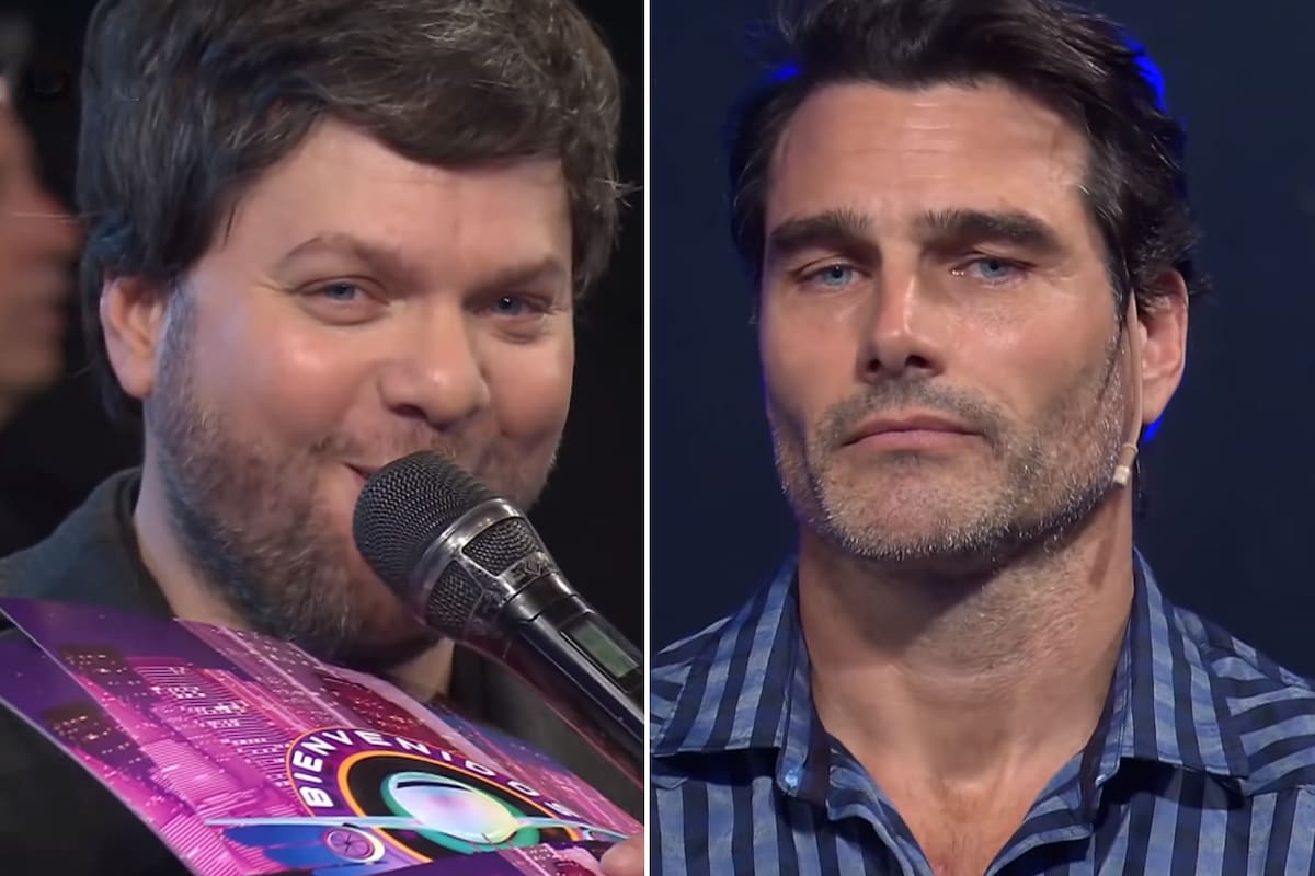 El conductor volvió a chicanear a Hernán Drago y tuvieron un divertido cruce por el look del modelo