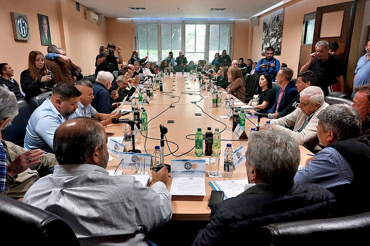 El Consejo directivo de la CGT, reunido este jueves en la sede de la calle Azopardo