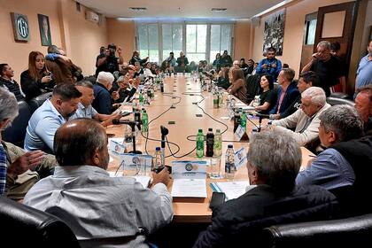 El Consejo directivo de la CGT, reunido este jueves en la sede de la calle Azopardo