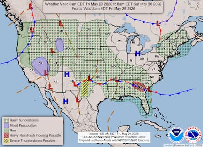 El constante ingreso de humedad tropical mantiene bajo amenaza de anegamientos severos a ciudades del sur de Florida como Miami y Fort Lauderdale