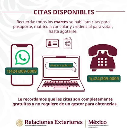 El consulado de Kansas City organiza todos los martes citas especiales para tramitar pasaportes