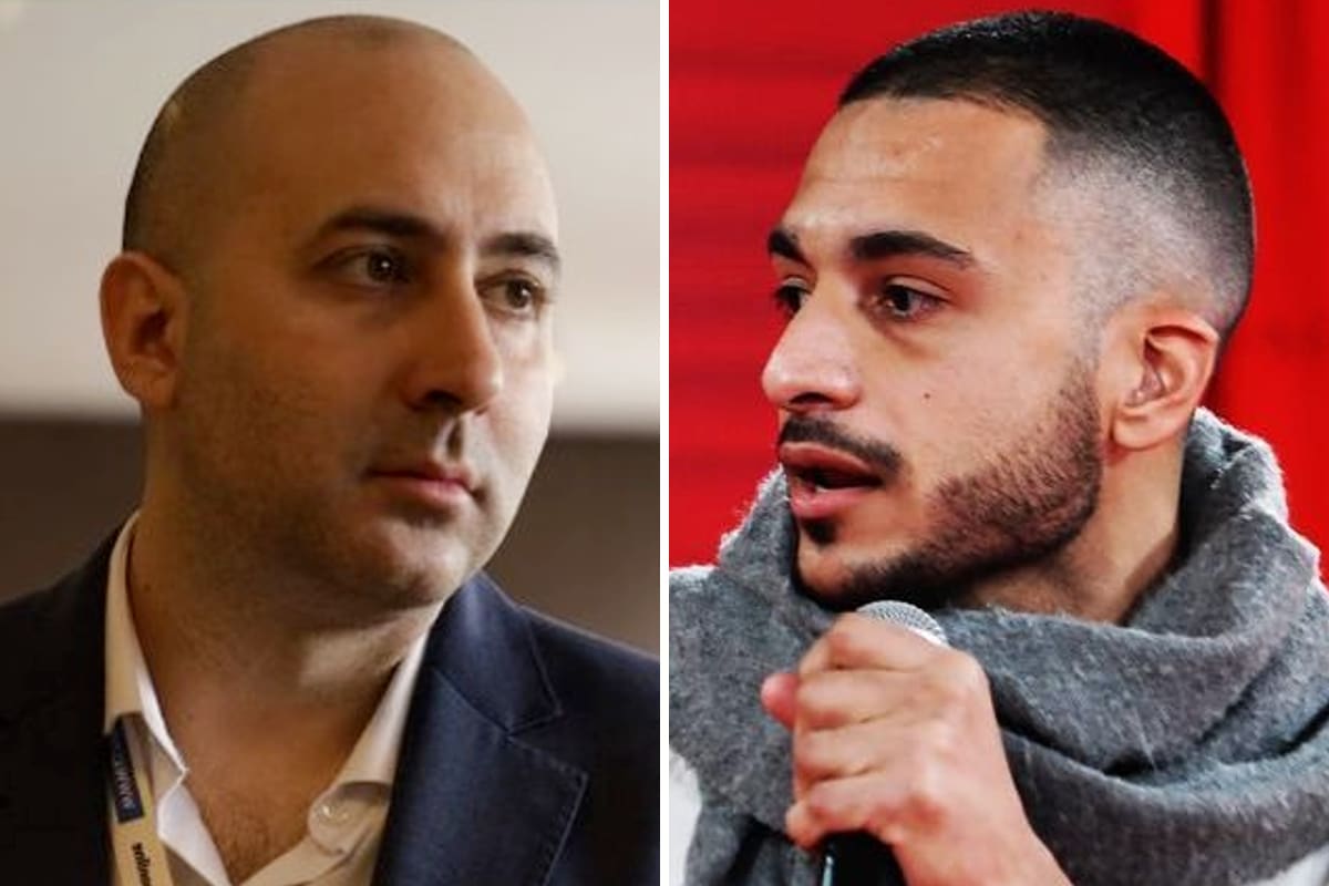 El consultor de Javier Milei, Fernando Cerimedo, junto al presidente de la Juventud Radical en la ciudad de Buenos Aires